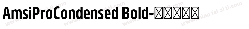 AmsiProCondensed Bold字体转换